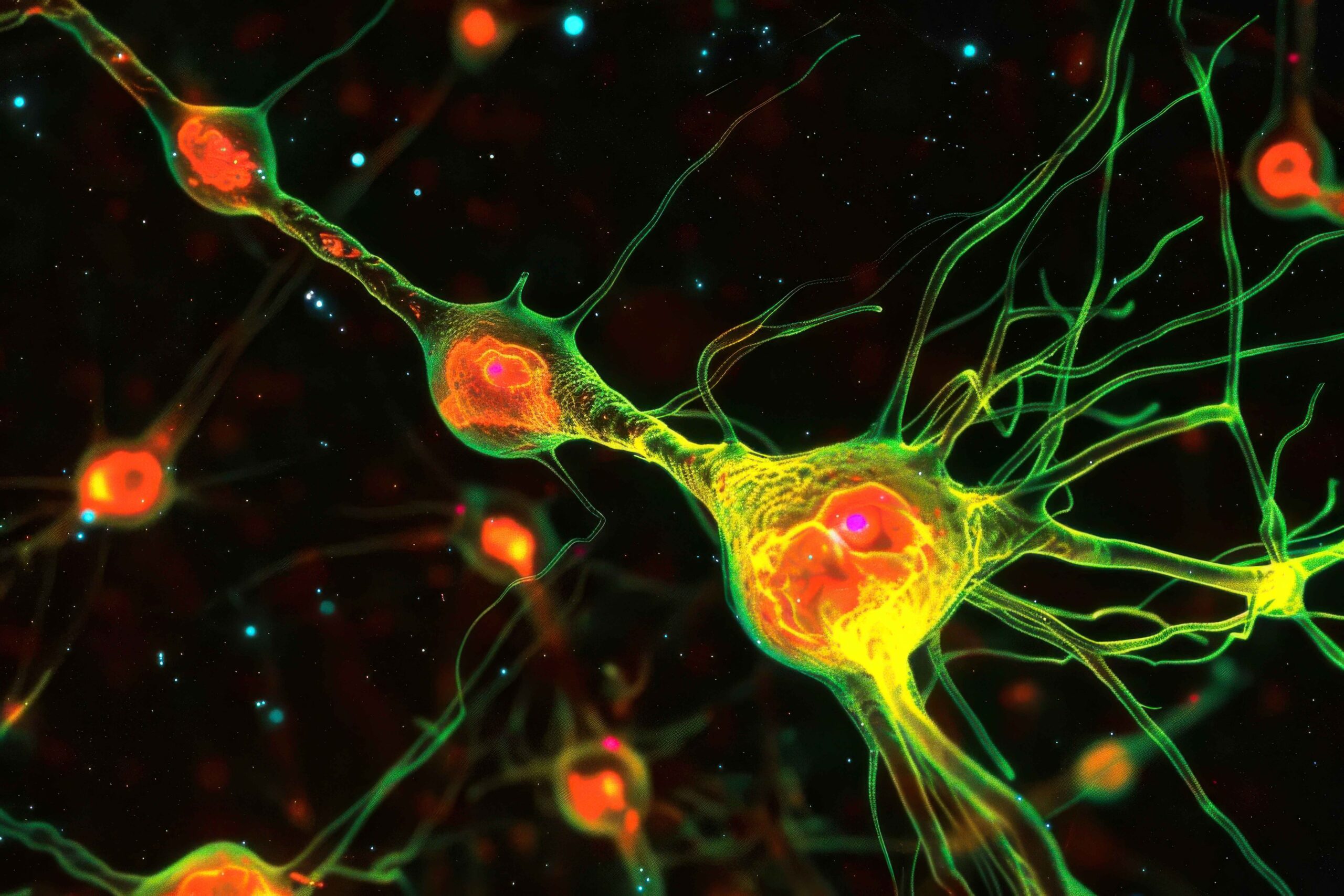 Darstellung der Mikroglia im zentralen Nervensystem