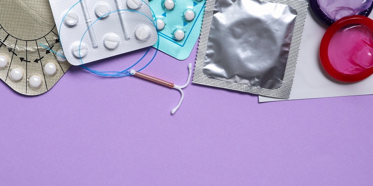 Verschiedene Kontrazeptiva