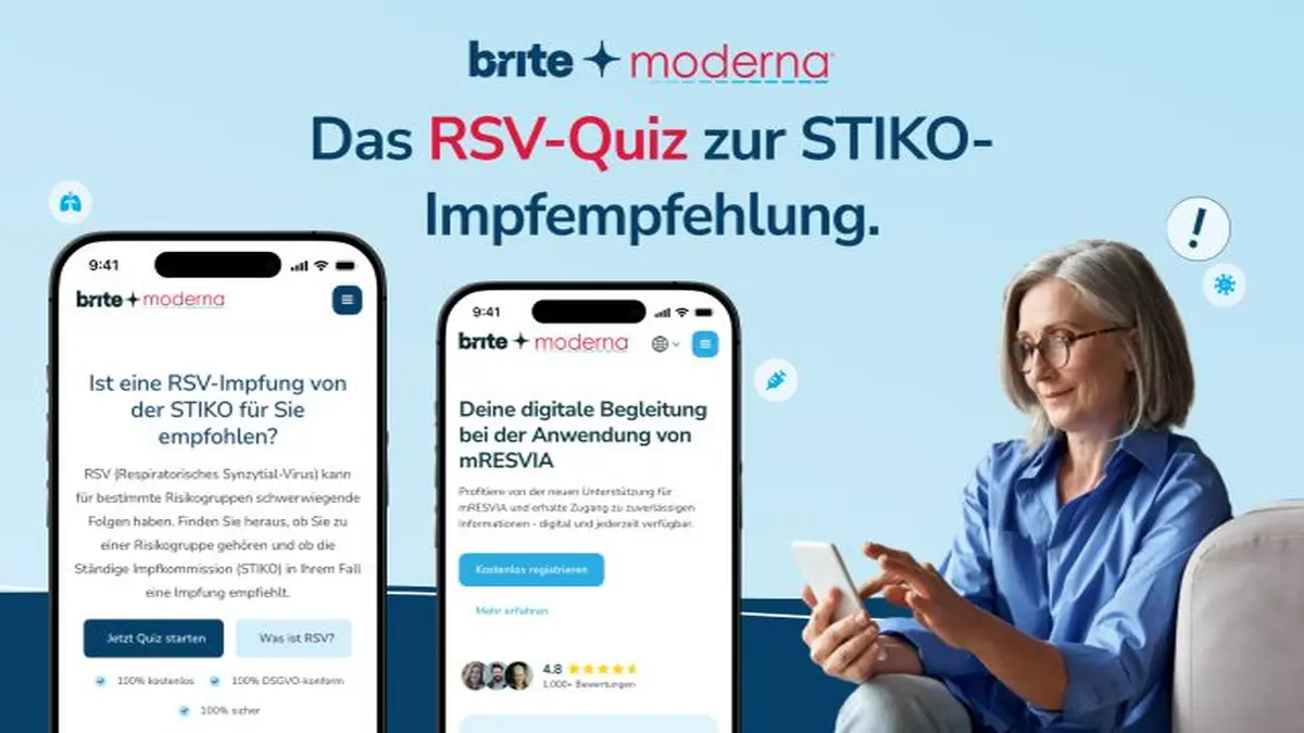 Moderna und XO Life kooperieren für digitale Aufklärung zu RSV und Impfung